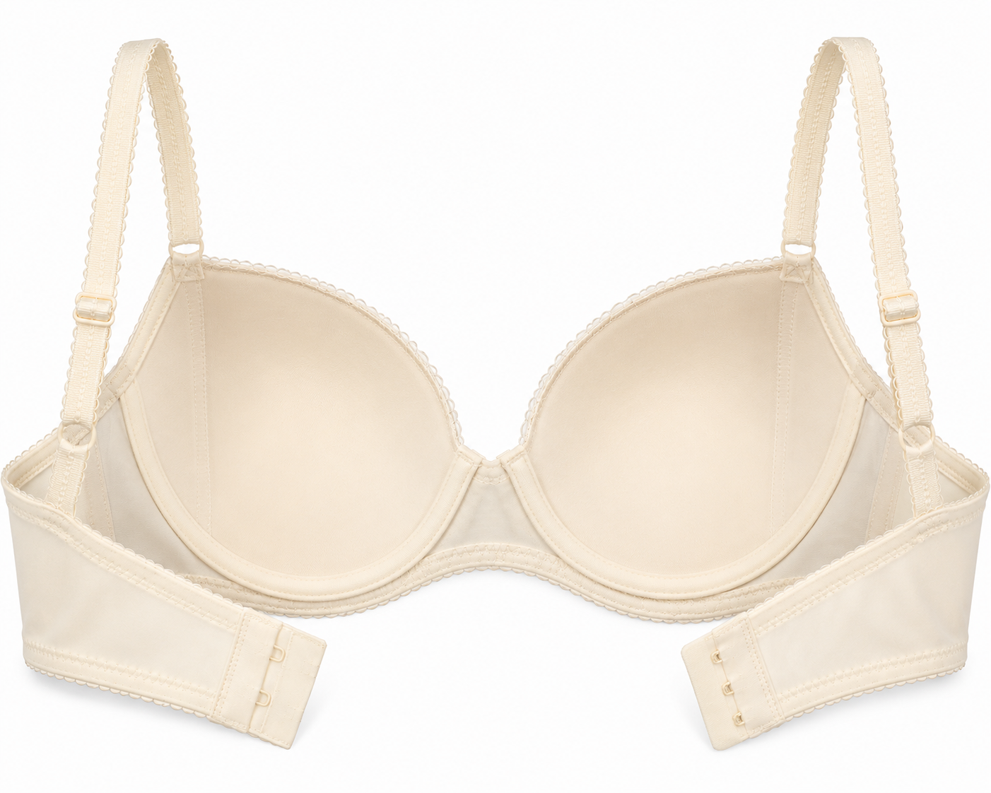 Ivory Floral Lace Underwire Bra – Medium