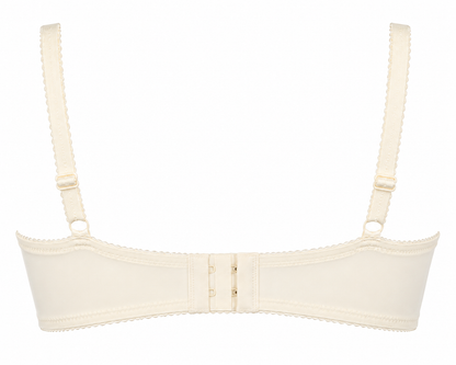 Ivory Floral Lace Underwire Bra – Medium